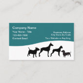Pet Care Business Cards Simple Design Visitekaartje (Voorkant)