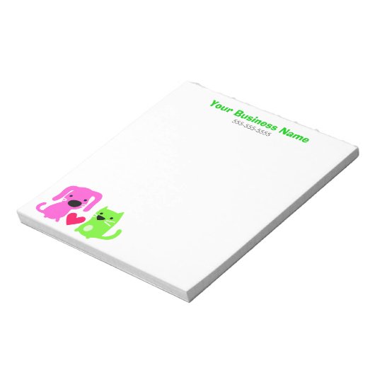 Pet Care Business Notitieblok (Linkerzijde)