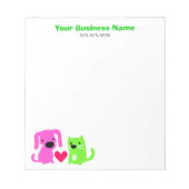 Pet Care Business Notitieblok (Voorkant)