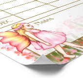 Pet Care Checklist Log Flower Fairy Girl in de tui Poster (Hoek)