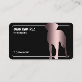 Pet Care Dog Groomer tweetalig Visitekaartje
