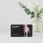 Pet Care Dog Groomer tweetalig Visitekaartje (Staand voorkant)