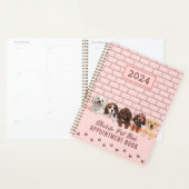 Pet Care Dog Grooming Blush Roze Afspraak Dagboek Planner (Display)
