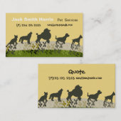Pet Care Dog Walker Dierenartsen Visitekaartje (Voorkant / Achterkant)