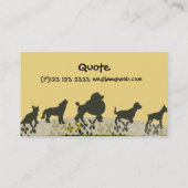 Pet Care Dog Walker Dierenartsen Visitekaartje (Achterkant)