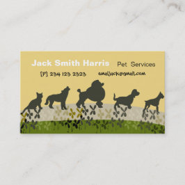 Pet Care Dog Walker Dierenartsen Visitekaartje