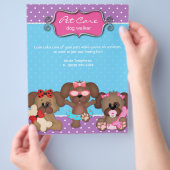 Pet Care Flyer Veterinarian Dog Walker (Hand)