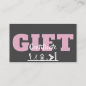 Pet Care Grooming Gift Certificate Visitekaartje (Voorkant)