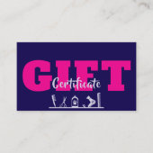 Pet Care Grooming Gift Certificate Visitekaartje (Voorkant)