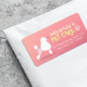 Pet Care Grooming Sitting Schattig Cartoon Dog Etiket