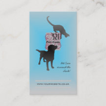 Pet Care/Pet Sitter (blauwe versie)