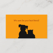 Pet Care Pets Sitter Veterinarian visitekaartje (Achterkant)