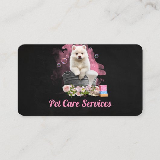 Pet Care Services / Pet Salon Visitekaartje (Voorkant)