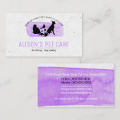 Pet Care Services / Zitdiensten / Dierenwinkel Visitekaartje (Voorkant / Achterkant)
