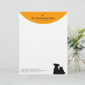 Pet Care/Sitter letterhead Gepersonaliseerd Briefhoofd (Staand voorkant)