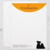 Pet Care/Sitter letterhead Gepersonaliseerd Briefhoofd (Voorkant / Achterkant)