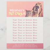 Pet Care Sitting Bathing Grooming Salon Food Shop Flyer (Voorkant)