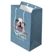 Pet Care Sitting Bathing Grooming Salon Food Shop Medium Cadeauzakje (Achterkant Gekanteld)