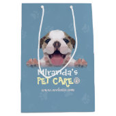 Pet Care Sitting Bathing Grooming Salon Food Shop Medium Cadeauzakje (Voorkant)