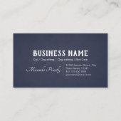 Pet Care Sitting Bathing & Grooming Shop Aanbevelingskaartje (Achterkant)