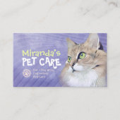 Pet Care Sitting Bathing & Grooming Shop Aanbevelingskaartje (Voorkant)