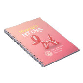 Pet Care Sitting Grooming Beauty Salon Dog ballon Notitieboek (Rechterzijde)