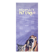 Pet Care Sitting Grooming Beauty Salon-prijslijst