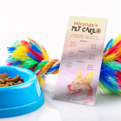Pet Care Sitting Grooming Beauty Salon-prijslijst Reclamekaart