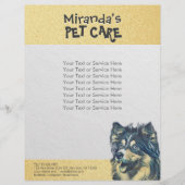 Pet Care Sitting Schattige tekenfilm Illustratie Flyer (Voorkant)