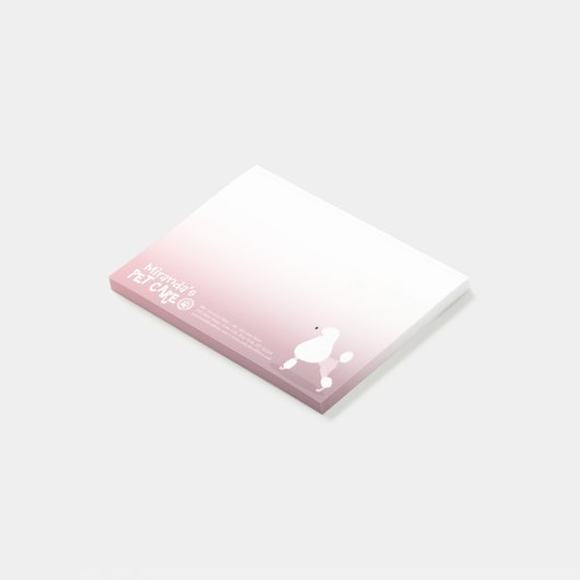 Pet Care Sitting Schattige tekenfilm Illustratie Post-it® Notes (Schuin)