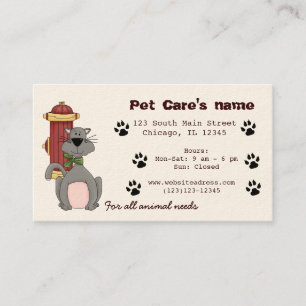 Pet Care Visitekaartje