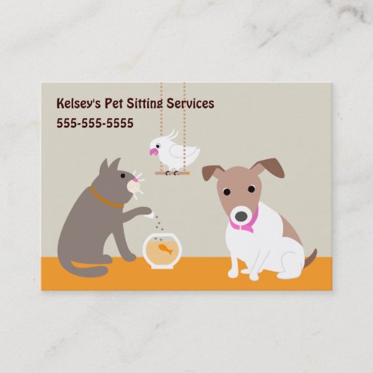 Pet Care Visitekaartje (Voorkant)
