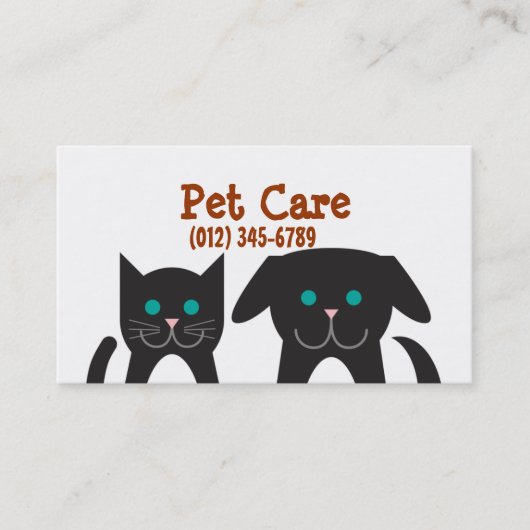 Pet Care Visitekaartje (Voorkant)