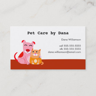 Pet Care Visitekaartje