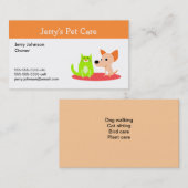 Pet Care Visitekaartje (Voorkant / Achterkant)