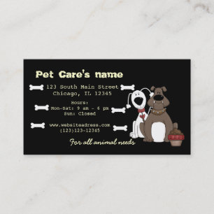 Pet Care Visitekaartje