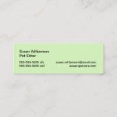 Pet Care Visitekaartje (Achterkant)