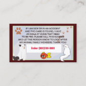 Pet Care Visitekaartje (Voorkant)