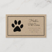 Pet Care Visitekaartje (Voorkant)