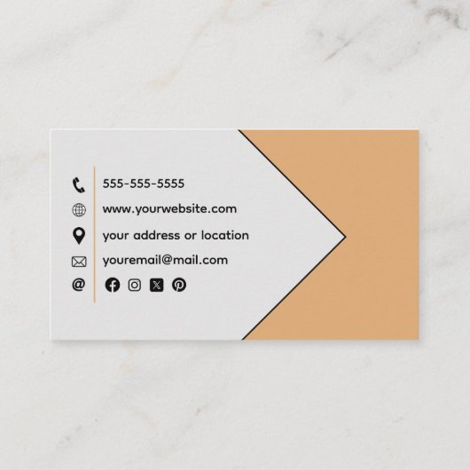 Pet Care Visitekaartje Met Kat en Hond (Achterkant)