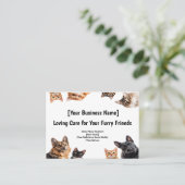 Pet Care Visitekaartje – Schattige Lijst voor huis (Staand voorkant)