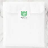 Pet Care vriendelijke dieren Ronde Sticker (Tas)