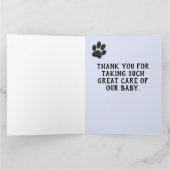 Pet Caregiver Appreciation Pw Print Dank je Bedankkaart (Binnen)