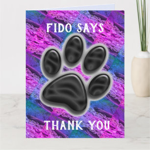 Pet Caregiver Appreciation Pw Print Dank je Bedankkaart