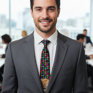 Pet Cat Dog Foto personaliseren Fotopows Stropdas