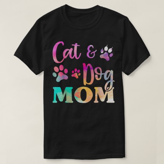 Pet Cat Dog mam Shirt voor vrouwen, moederdag T-Sh (Design voorkant)