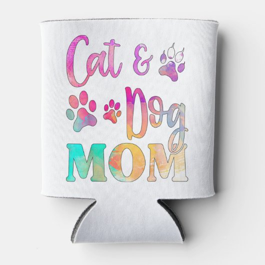 Pet Cat Dog mama voor vrouwen, Moederdag Blikjeskoeler (Voorkant)