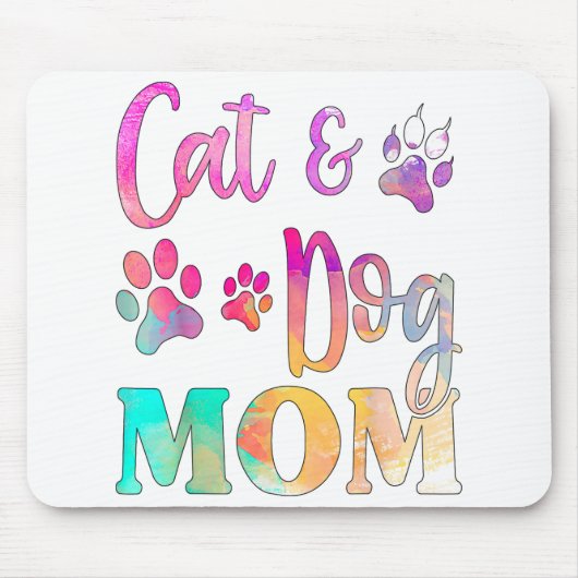 Pet Cat Dog mama voor vrouwen, Moederdag Muismat (Voorkant)