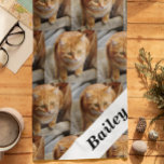 Pet Cat Dog Persoonlijke foto-sjabloon Bandana<br><div class="desc">Dit ontwerp kan op het gebied worden gepersonaliseerd dat door de foto en/of tekst te veranderen wordt verstrekt. Of het kan worden aangepast door de klik te kiezen om verdere optie aan te passen en de kleur, de achtergrond te schrappen of te veranderen, tekst toe te voegen, de tekstkleur of...</div>