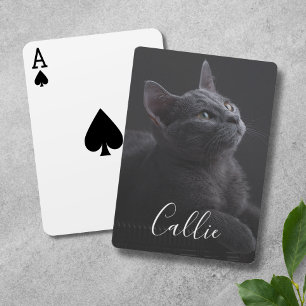 Pet Cat Fotonaam Pokerkaarten